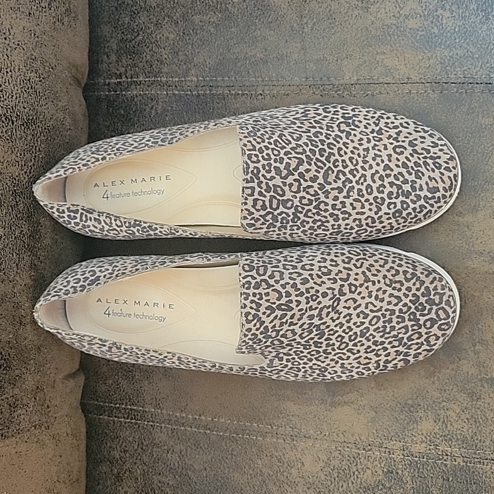 Alex Marie Leopard Loafers